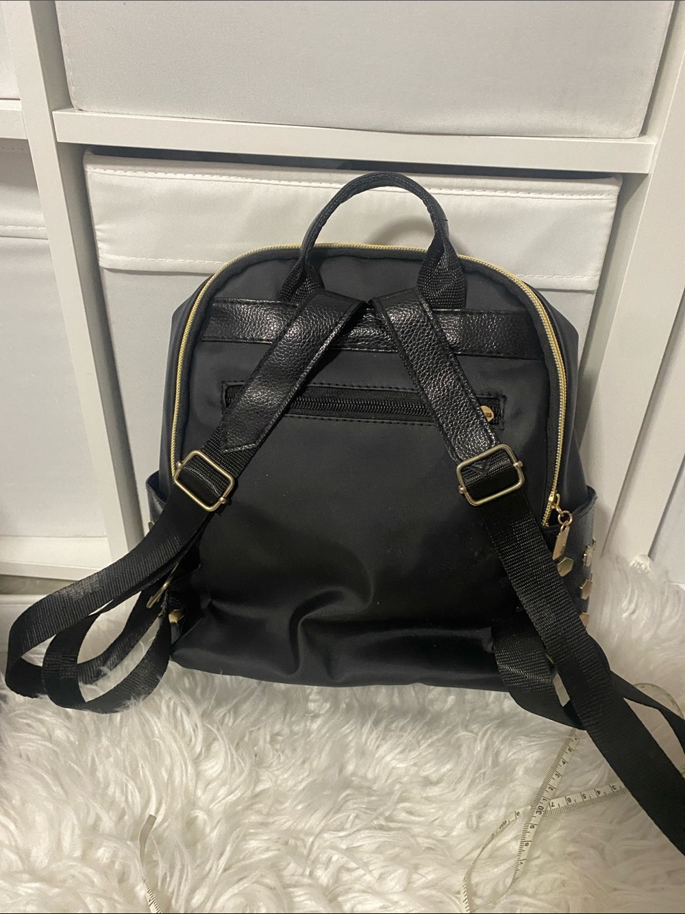 Black Mini Backpack with Multicolor Logo - Picture 4 of 8
